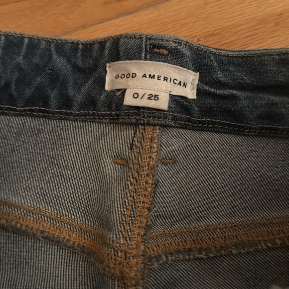 Good American good classic ripped straight leg jeans - Picture 7 of 8